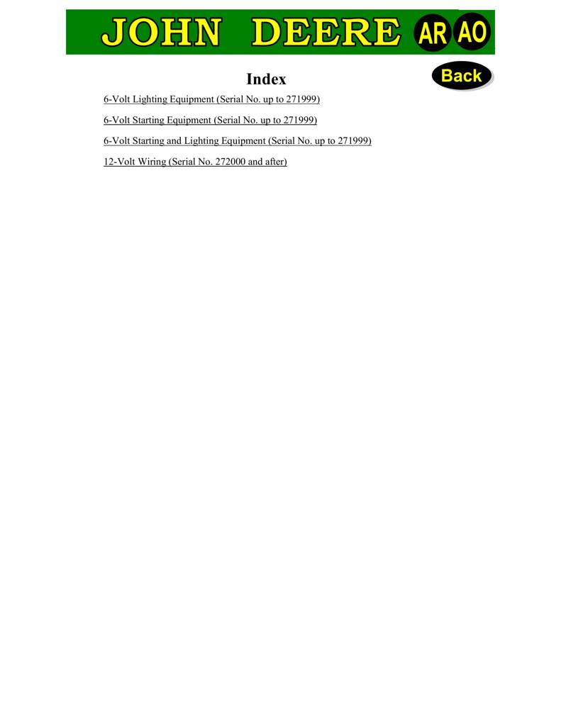 John Deere Ar Ao Wiring Diagrams