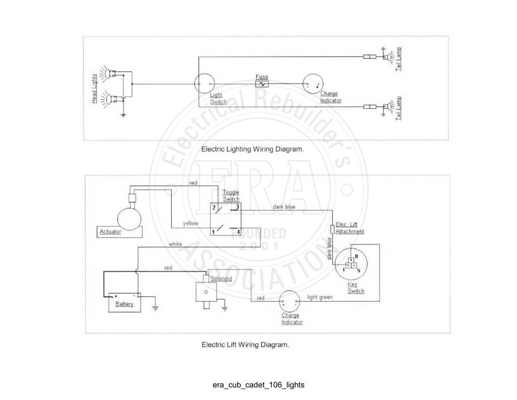 Era Cub Cadet 106 Lights