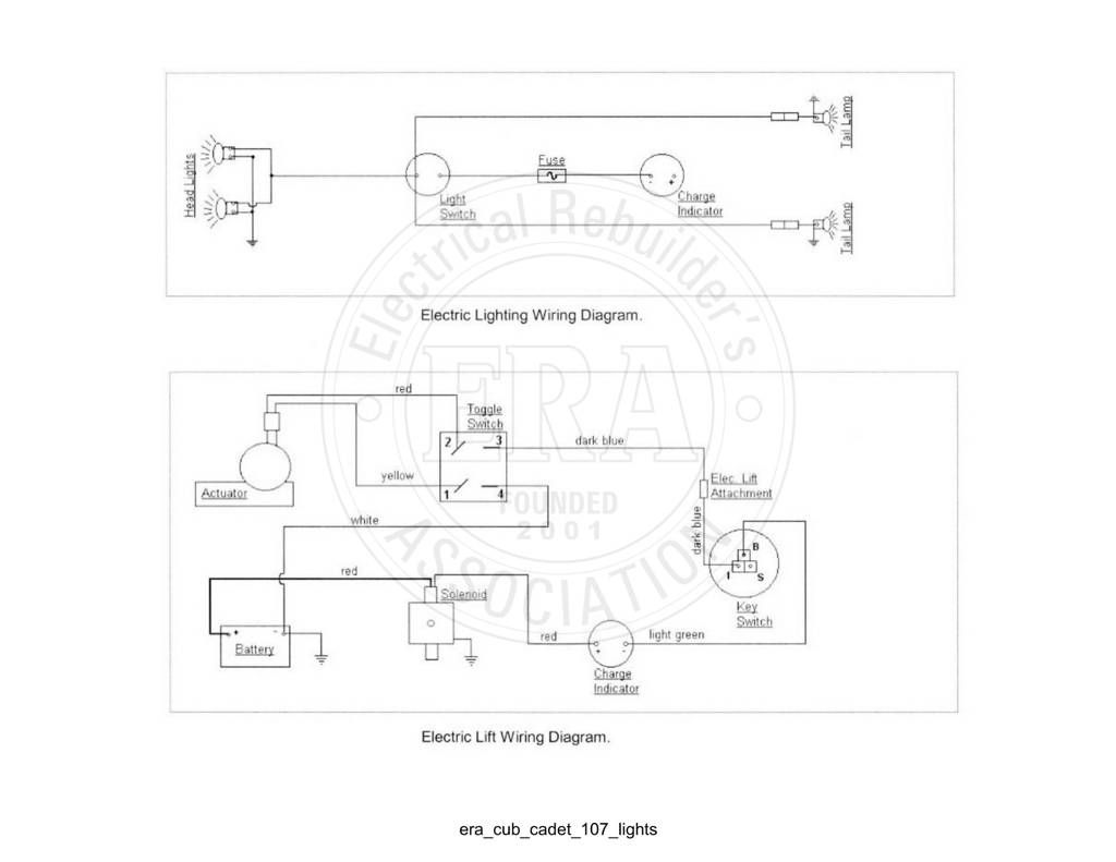 Era Cub Cadet 107 Lights