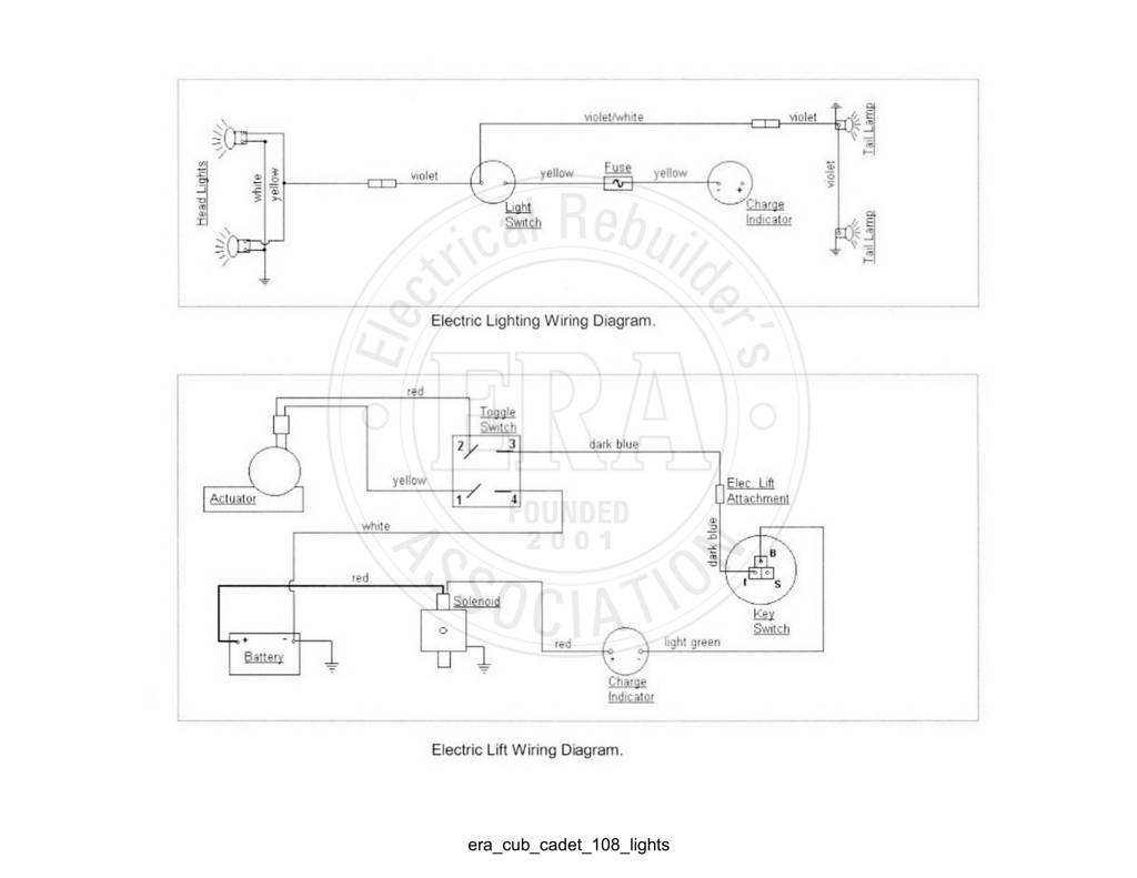 Era Cub Cadet 108 Lights