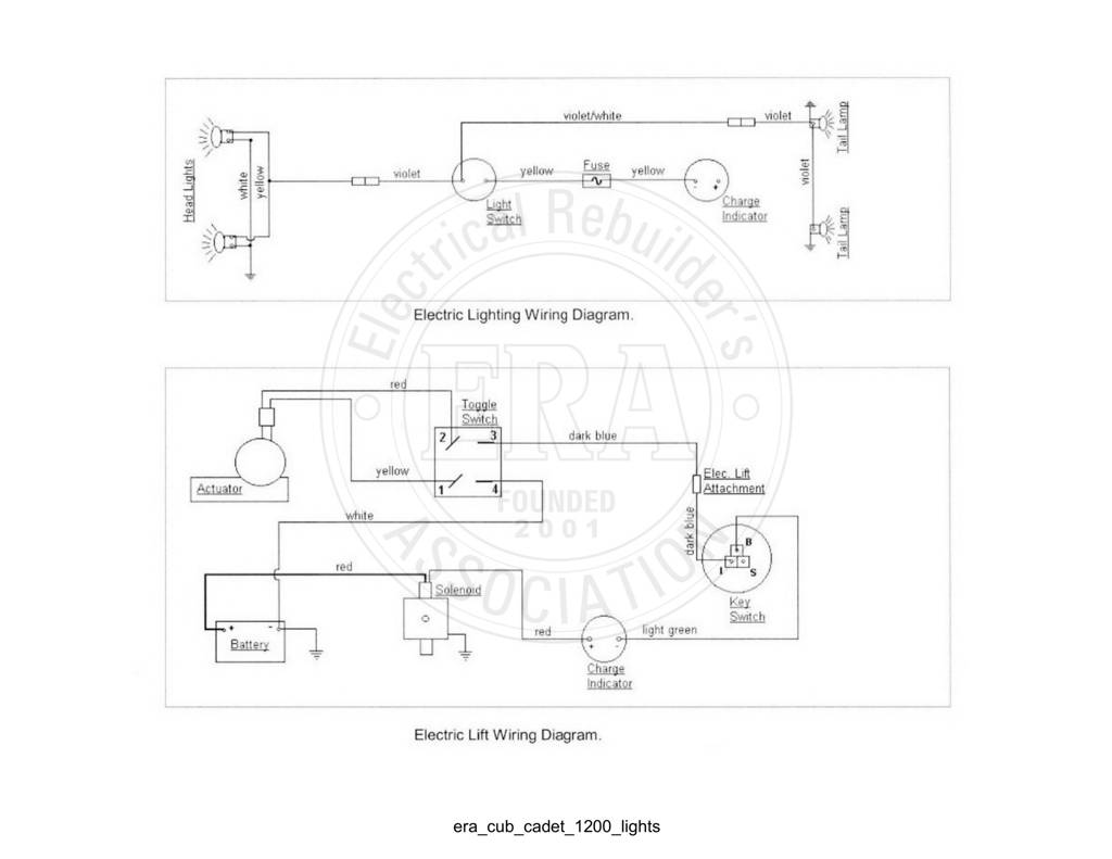 Era Cub Cadet 1200 Lights