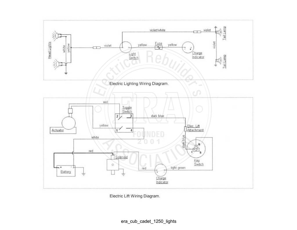 Era Cub Cadet 1250 Lights