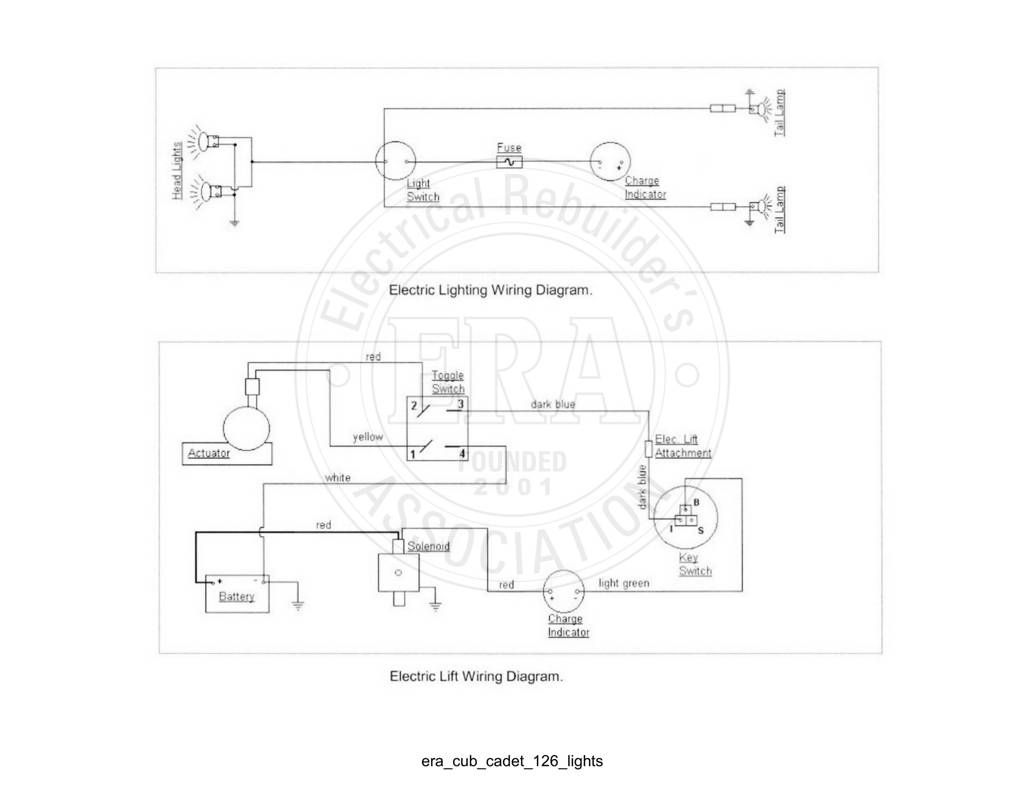 Era Cub Cadet 126 Lights
