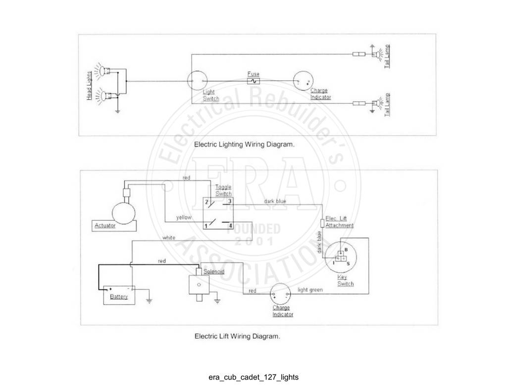 Era Cub Cadet 127 Lights