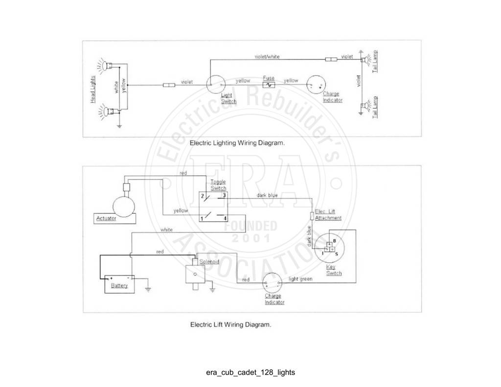 Era Cub Cadet 128 Lights