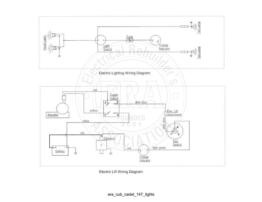Era Cub Cadet 147 Lights