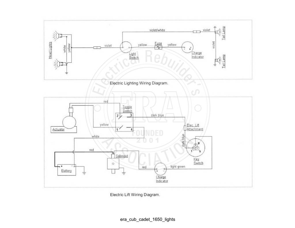 Era Cub Cadet 1650 Lights